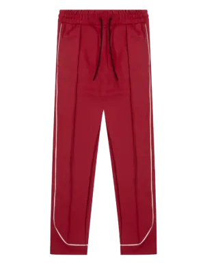 RICHIE LE PLEATED TRACK PANTS RED - RLC-429