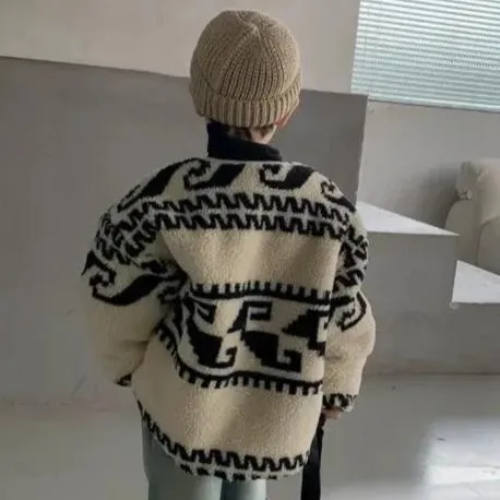 Rui Collarless Reversible Teddy Quilted Jacket