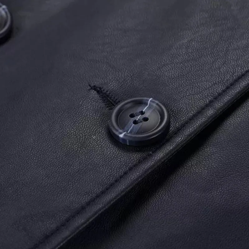 Saucy  Leather Trench Coat