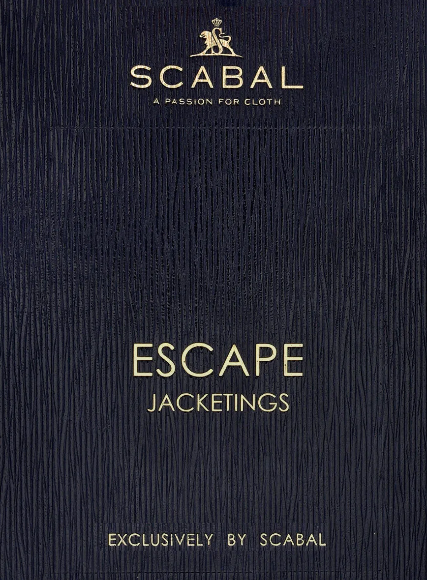 Scabal Dark Navy Waffle Wool Jacket