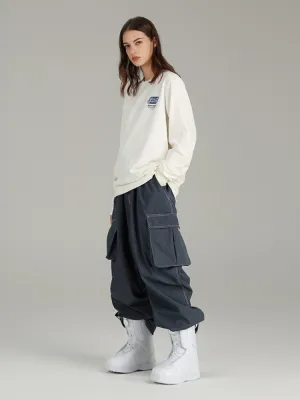 Searipe Demin Baggy Cargo Pants- Women's