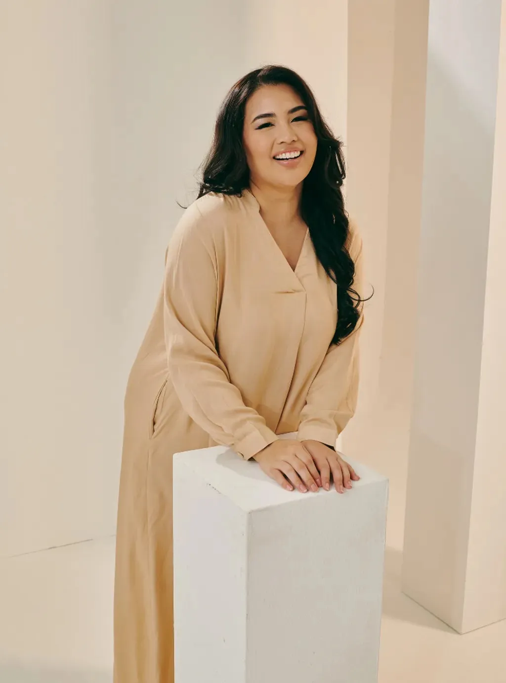 Selsae Mandarin Kaftan Dress