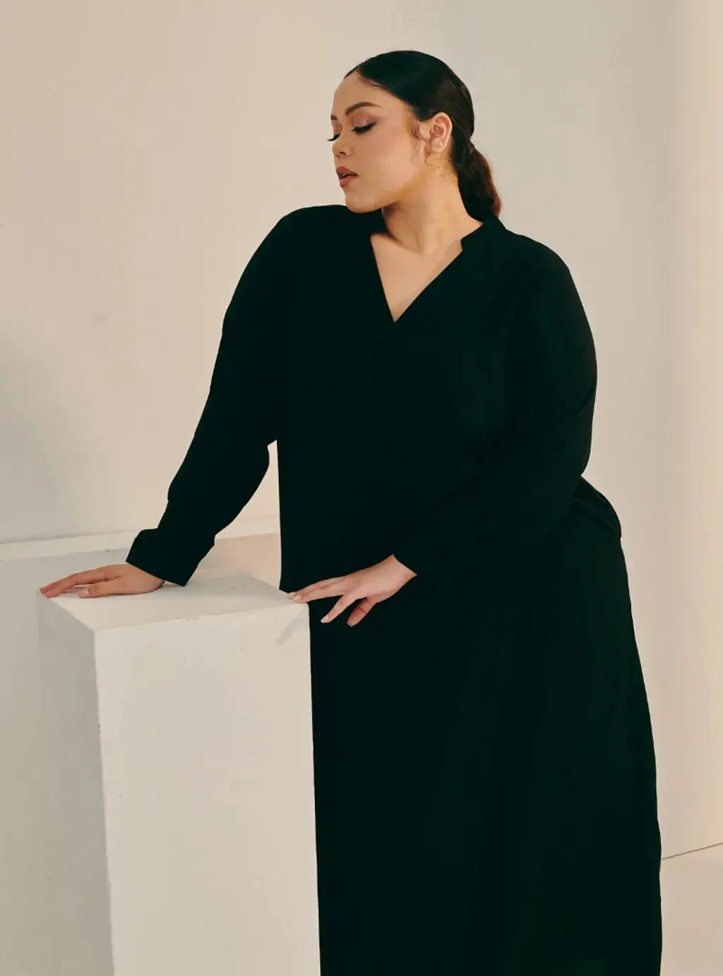 Selsae Mandarin Kaftan Dress