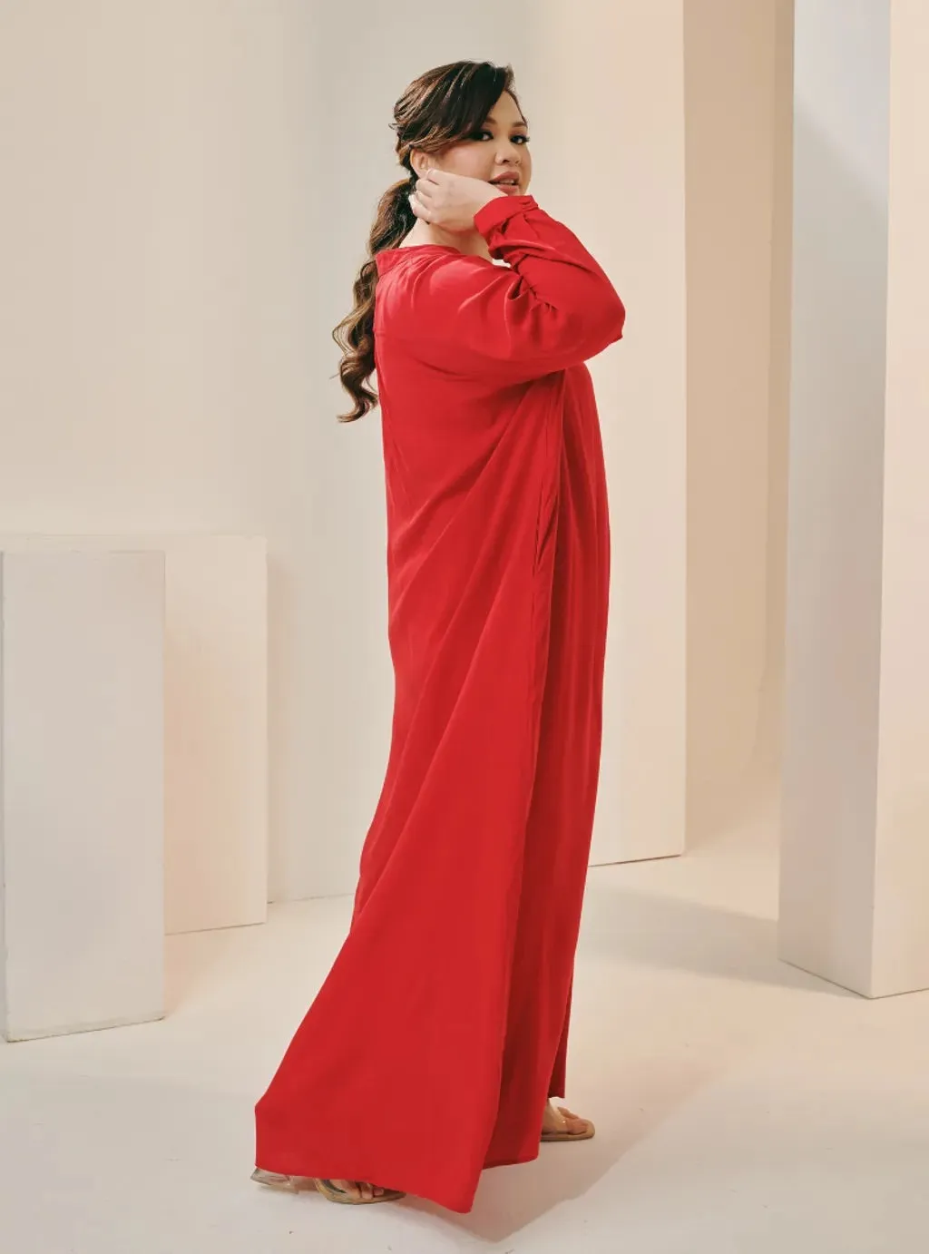 Selsae Mandarin Kaftan Dress