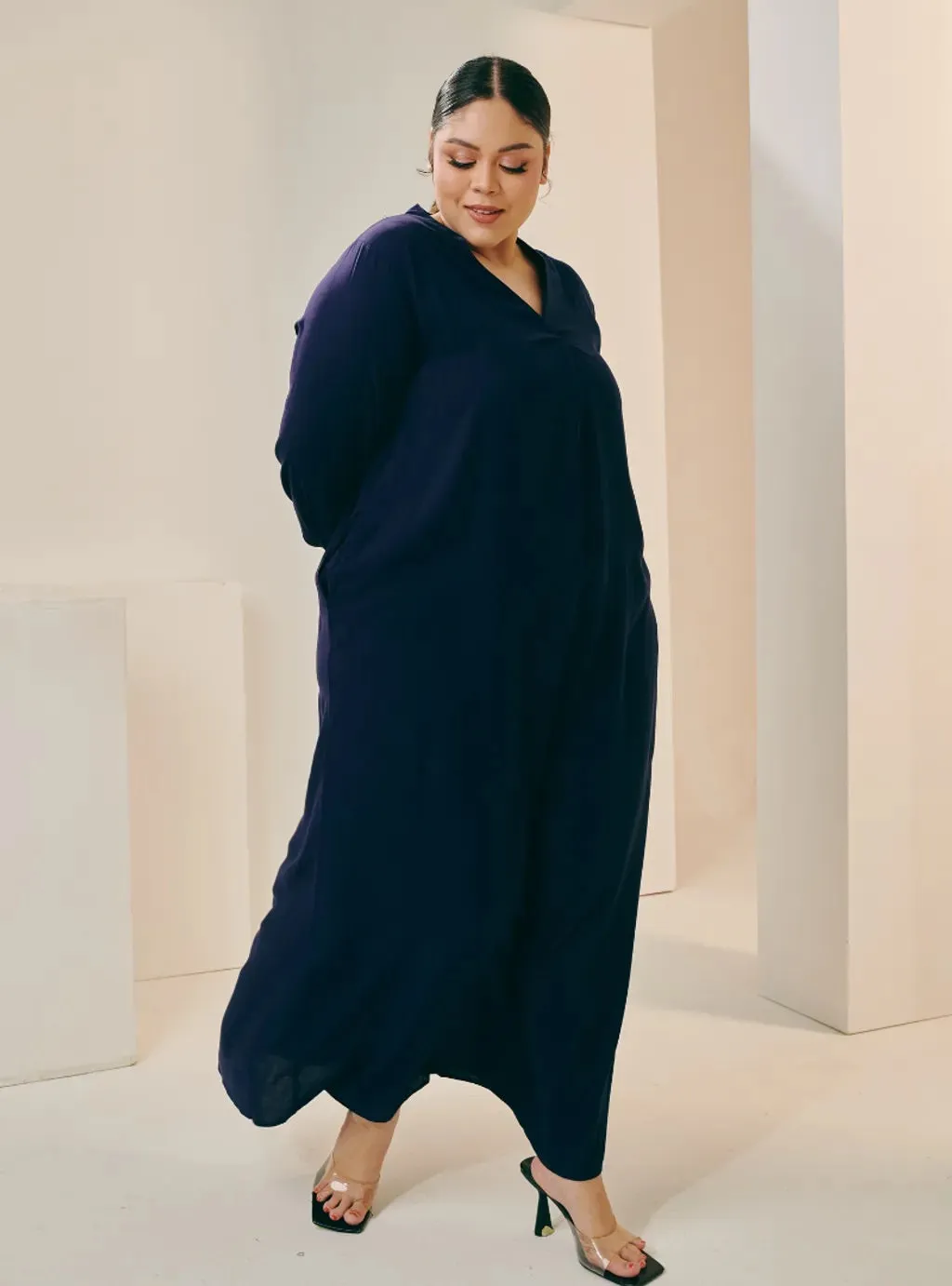 Selsae Mandarin Kaftan Dress