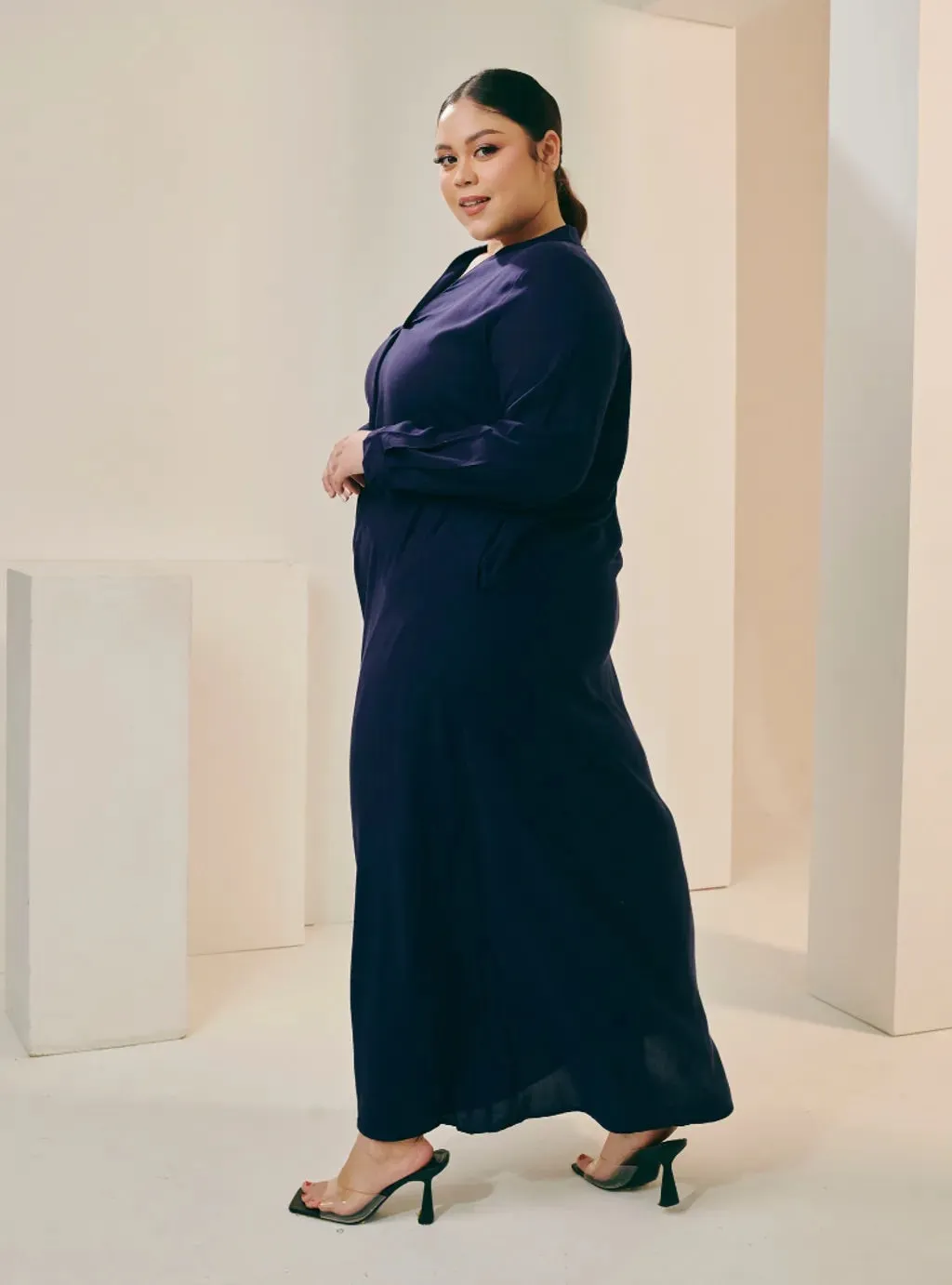 Selsae Mandarin Kaftan Dress