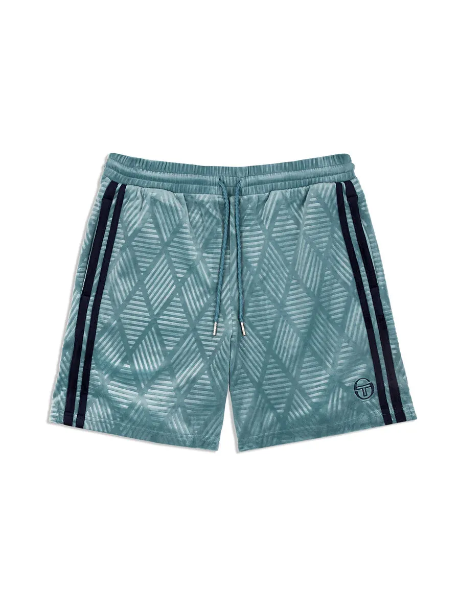 Sergio Tacchini Debossed Damarindo Velour T-Shirt and Short Set