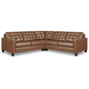 Signature Design by Ashley Baskove Leather Match 3 pc Sectional 1110255/1110277/1110256