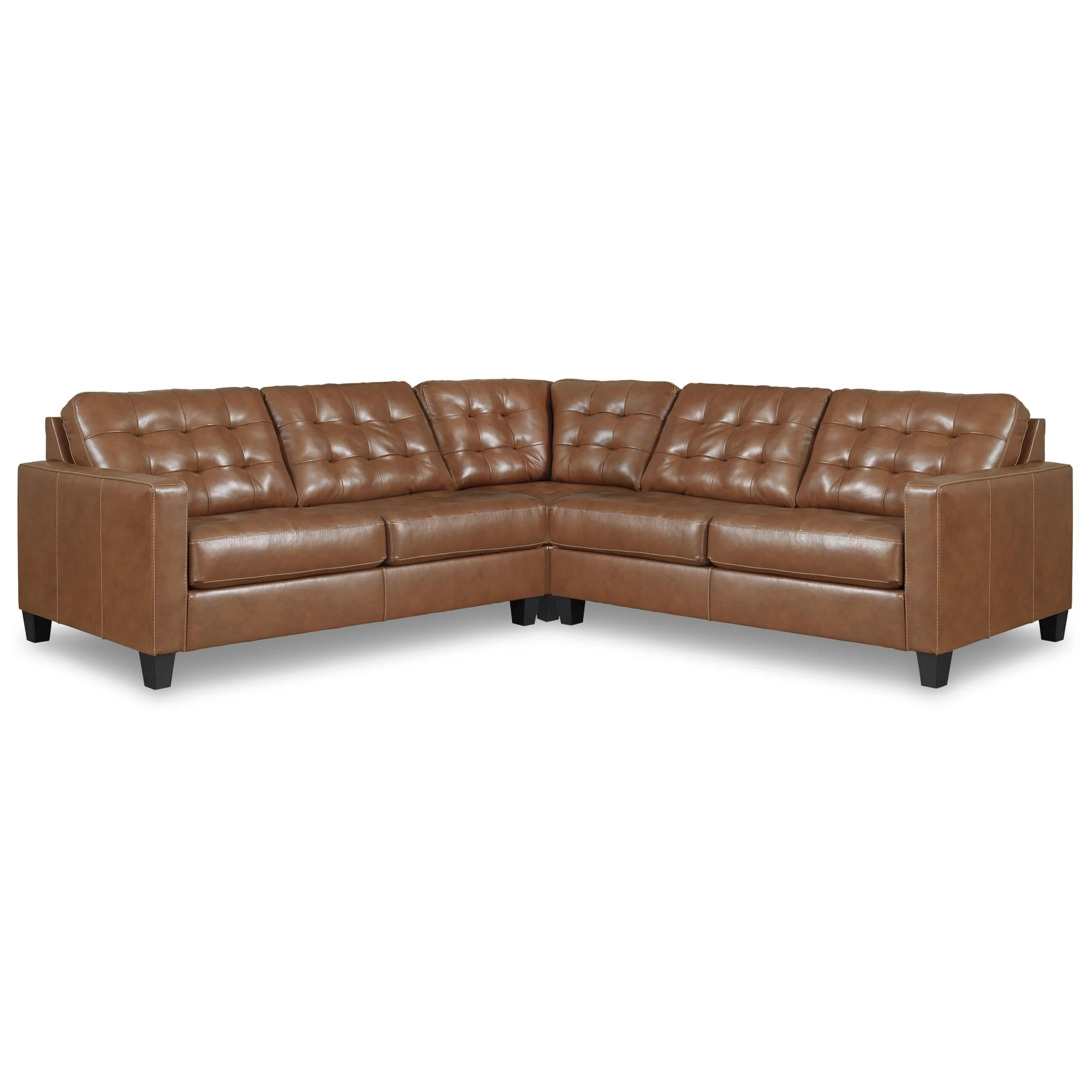 Signature Design by Ashley Baskove Leather Match 3 pc Sectional 1110255/1110277/1110256