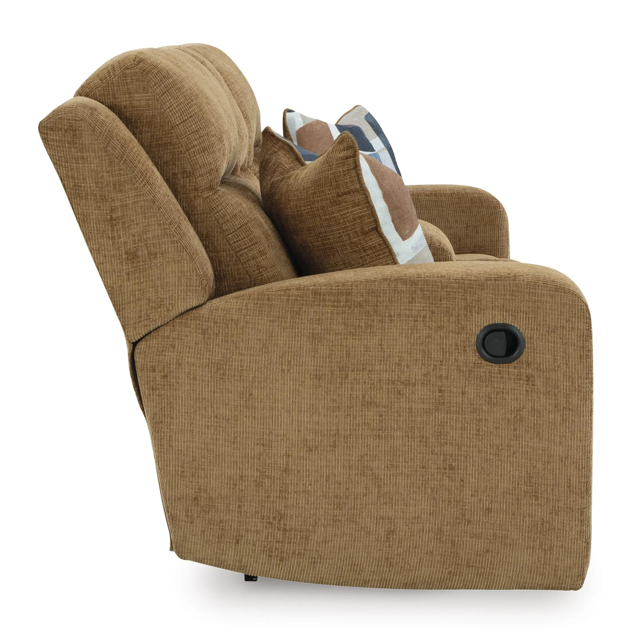Signature Design by Ashley Kanlow Reclining Fabric Loveseat with Console 3860594