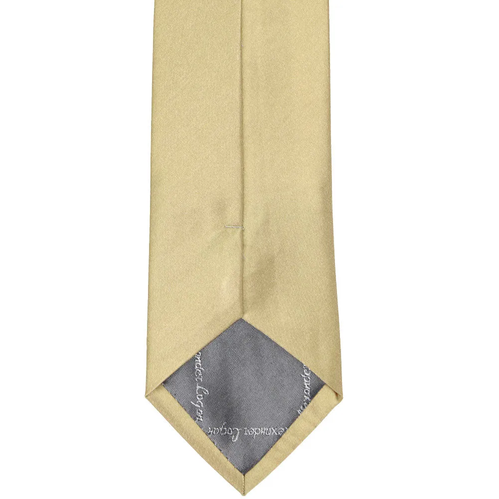 Sparkling Champagne Solid Color Necktie