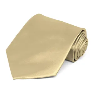 Sparkling Champagne Solid Color Necktie