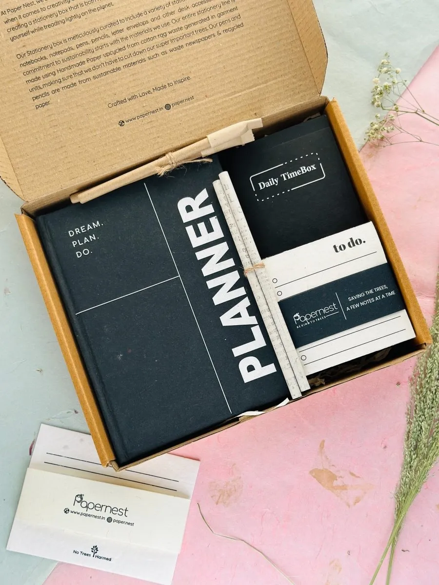 Sustainable 'Time management' Hamper - Classic Black
Success