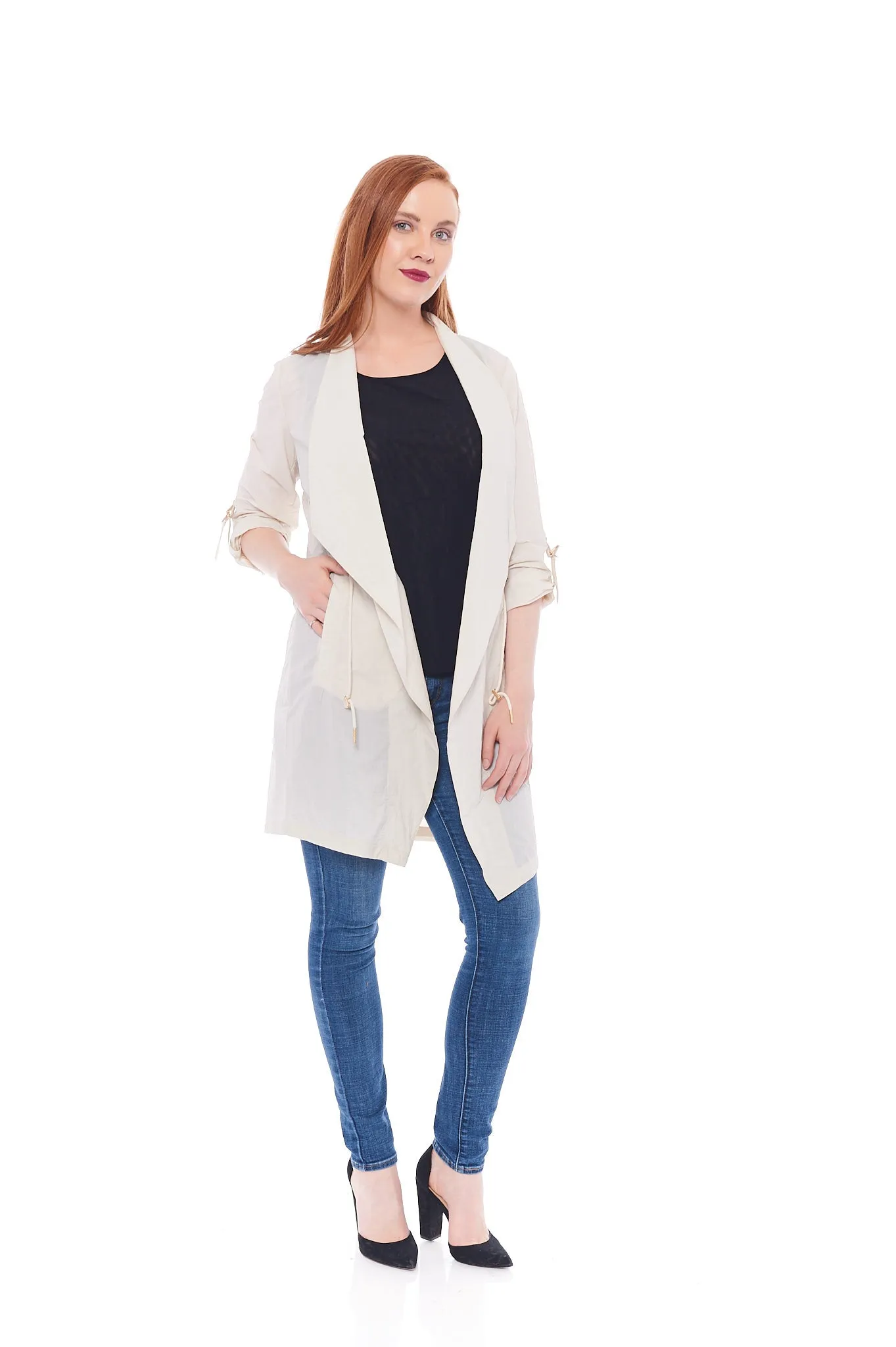 THE DREAMY DAYS LONG SLEEVE JACKET IN BEIGE