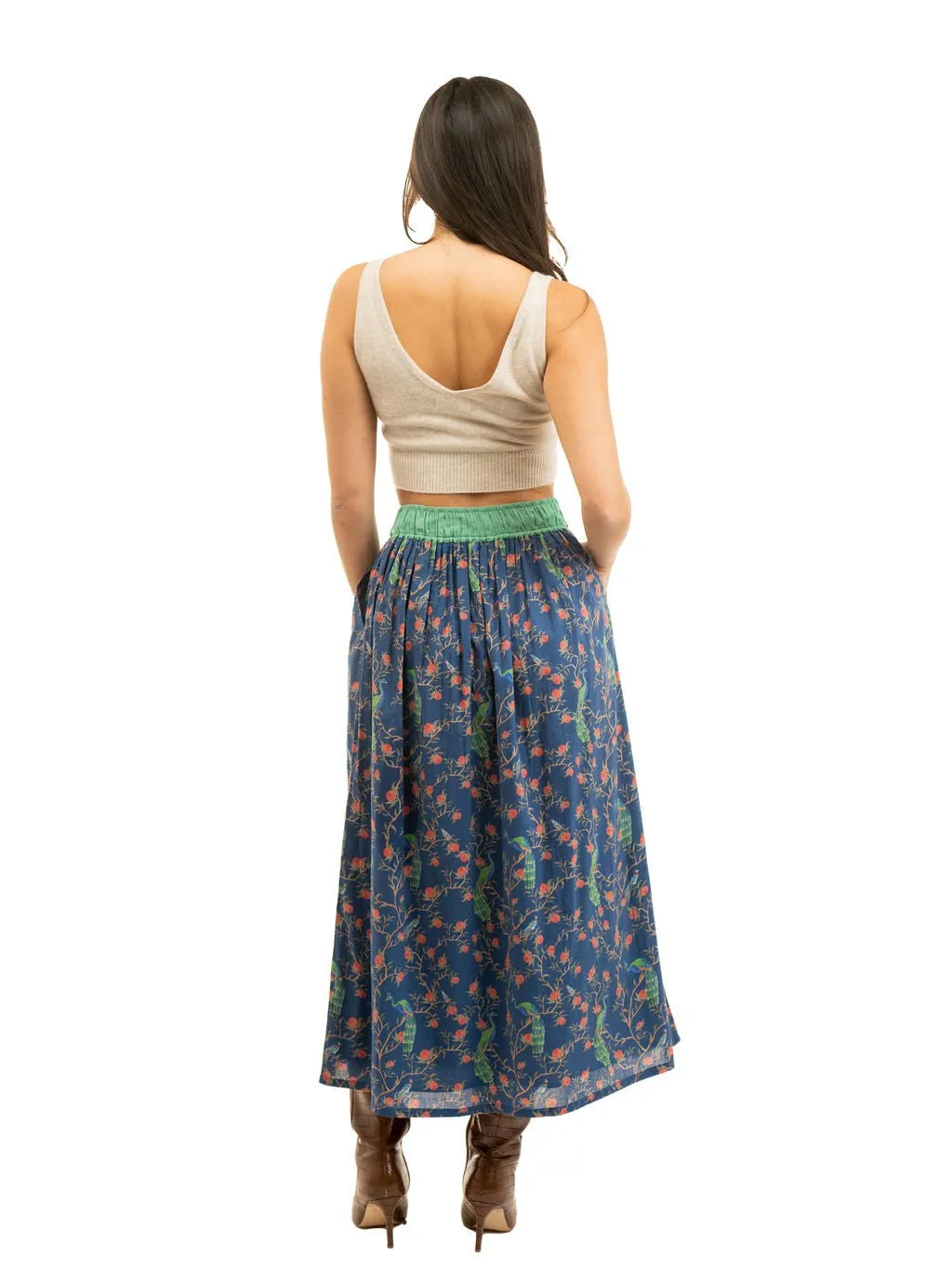 The Prairie Skirt | Navy Peacock