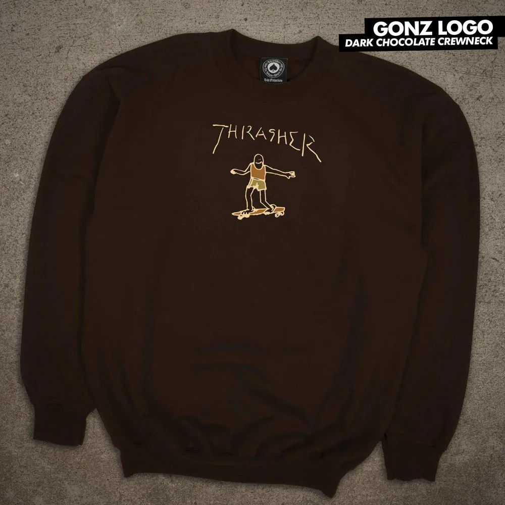 THRASHER GONZ LOGO CREWNECK MENS SWEATSHIRT