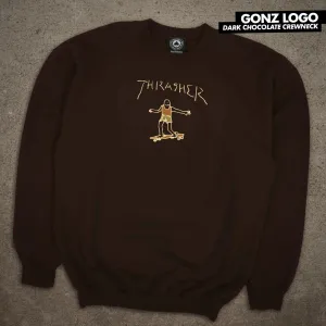 THRASHER GONZ LOGO CREWNECK MENS SWEATSHIRT