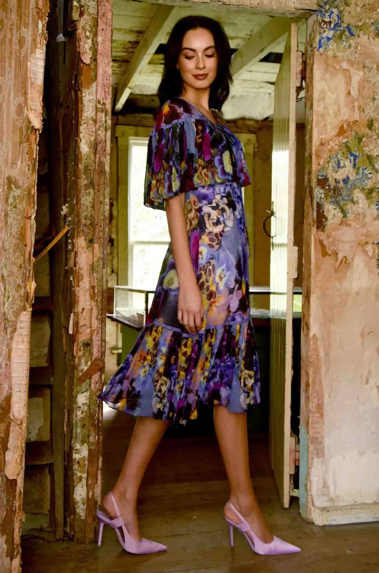 Trelise Cooper - Pop Of Passion A Pleating Glance Dress