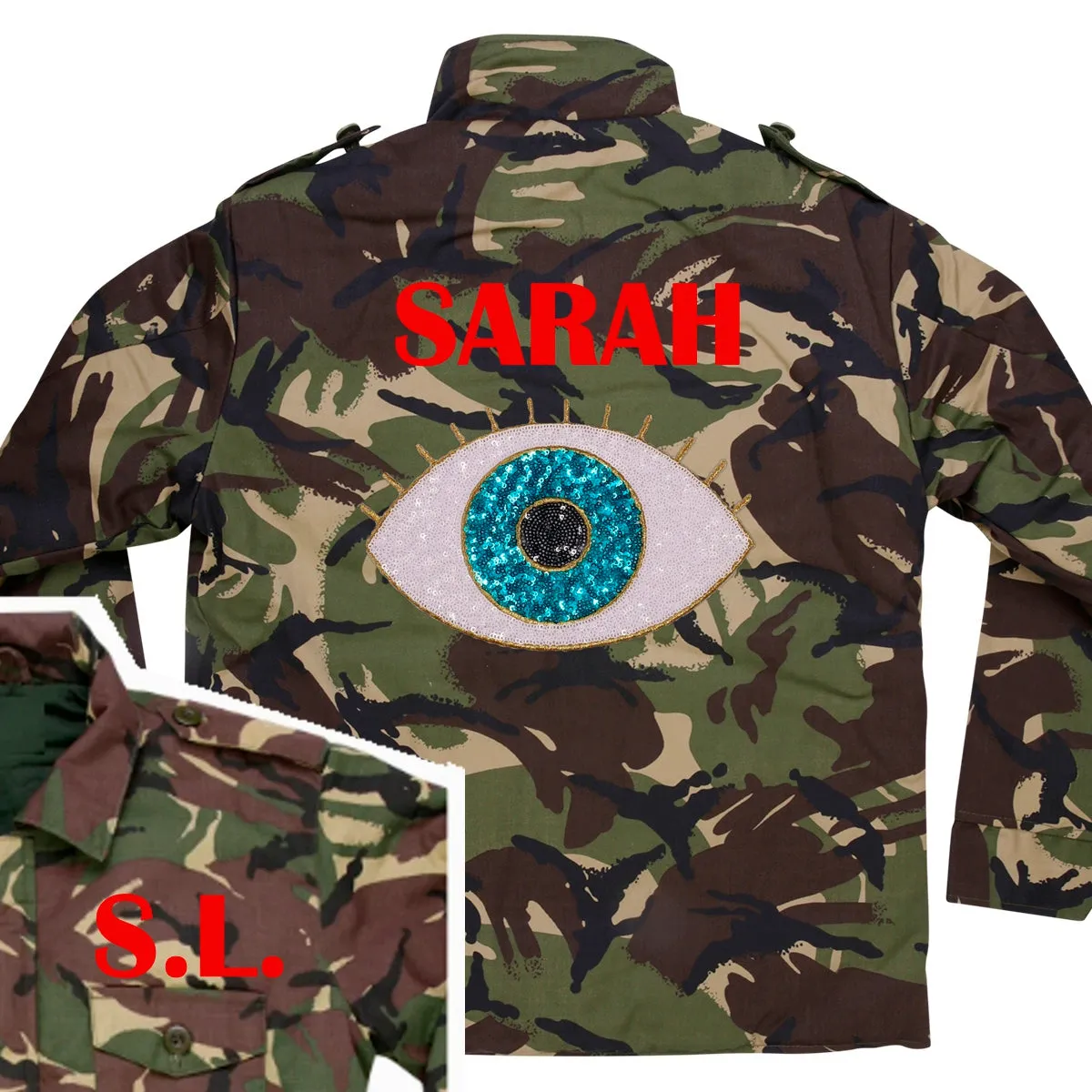 Turquoise Eye Camo Jacket
