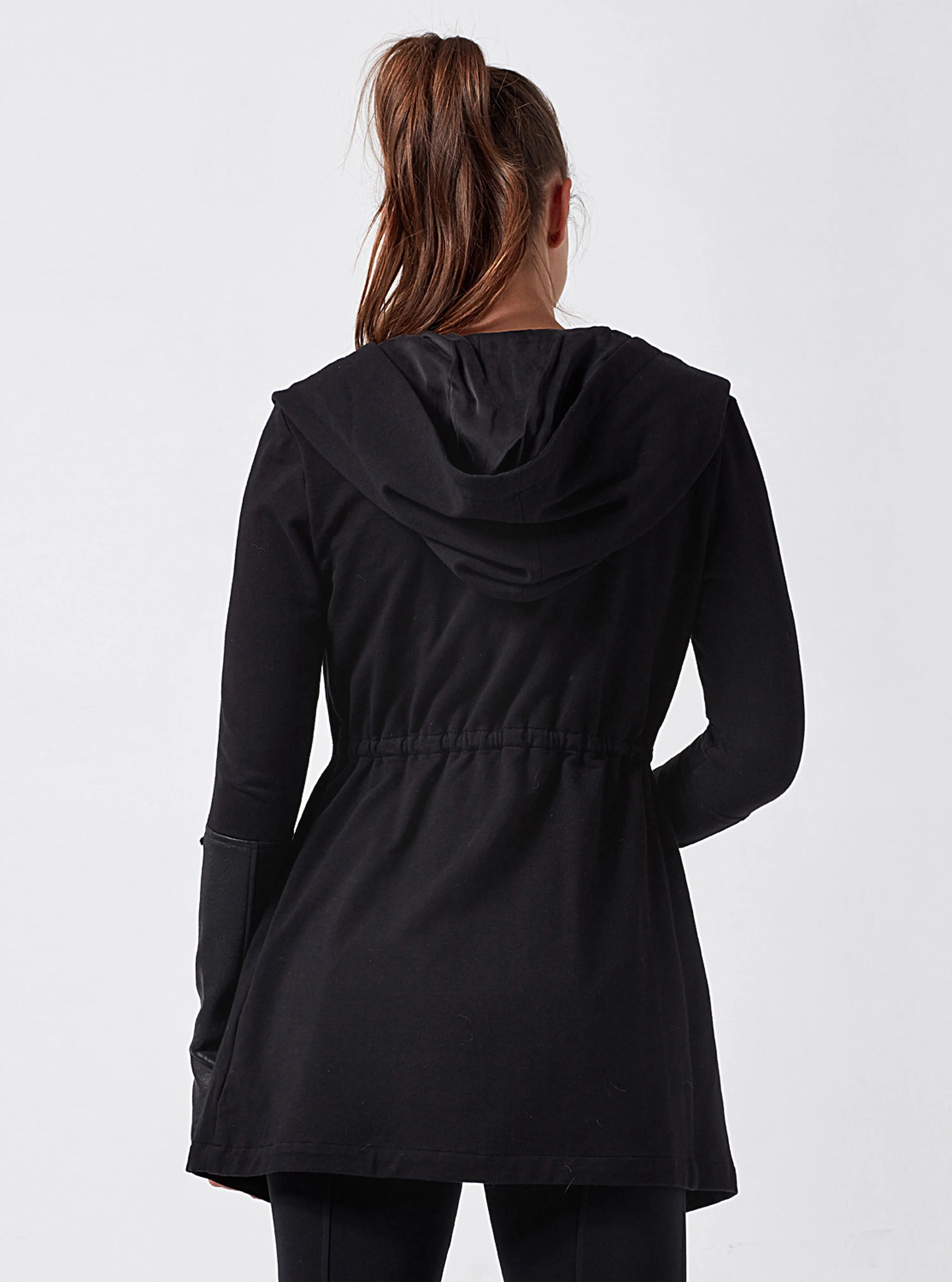 Vegan Leather Travel Jacket Black