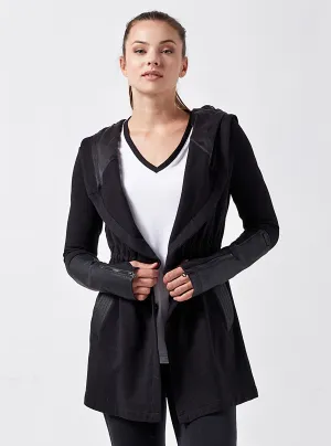 Vegan Leather Travel Jacket Black