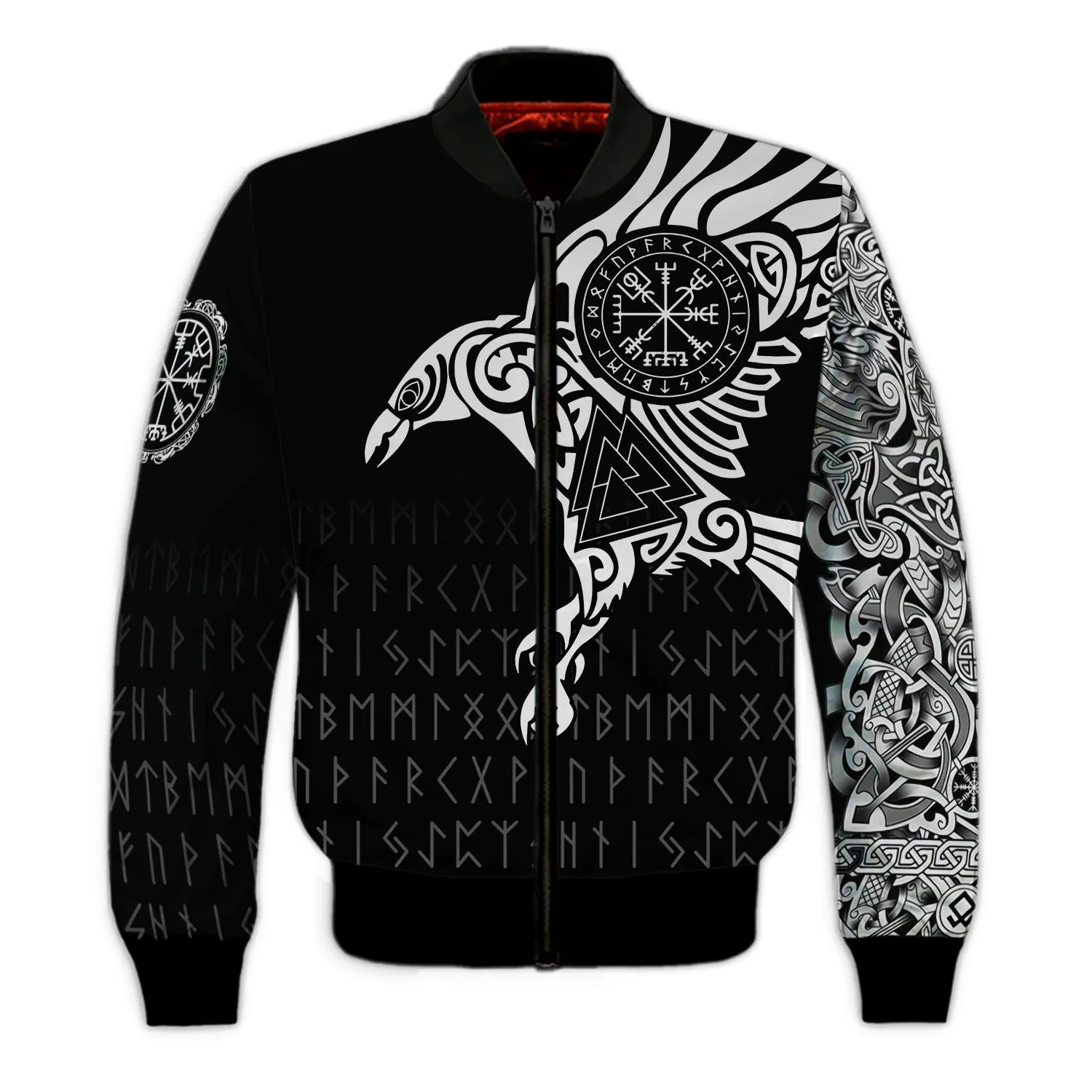 Vikings The Raven of Odin Tattoo 3D All Printed Sweatshirt Hoodie, Christmas Gift for Tattoo