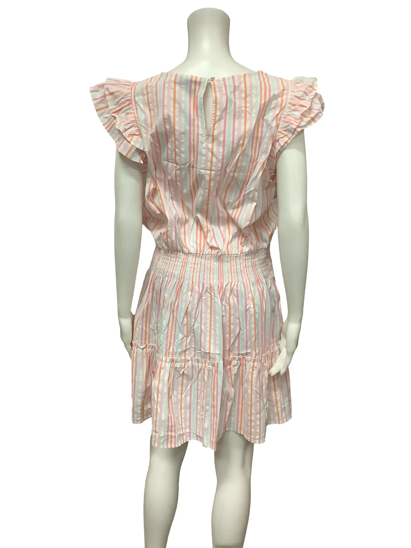 Vineyard Vines Mini Smocked Striped Print Dress Size: L