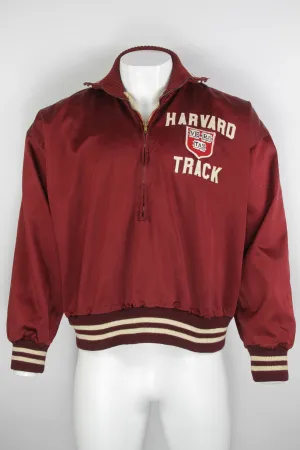 Vintage 1940/50s Harvard Track Half Zip Varsity Jacket - Made By Musinskys - XL