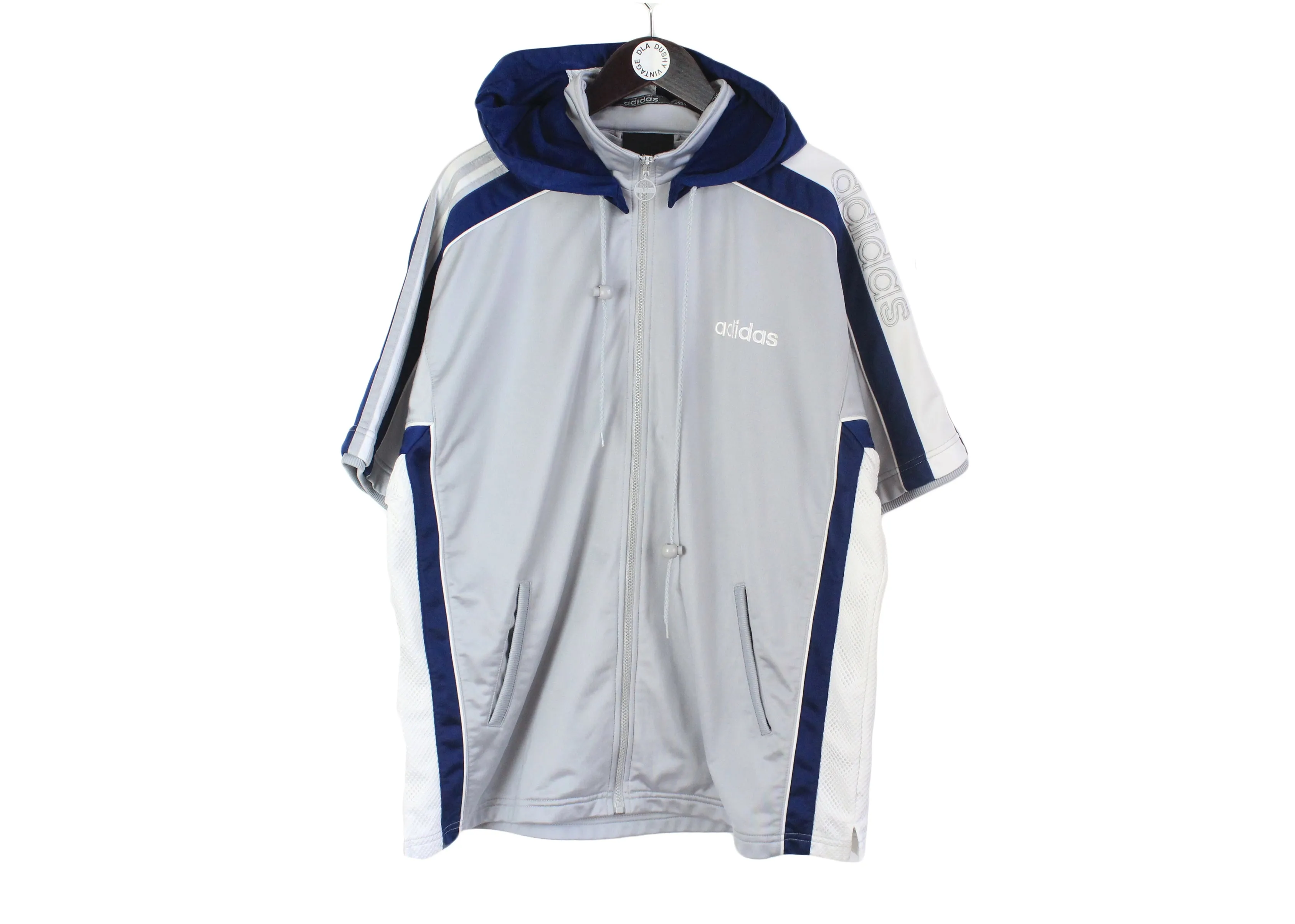 Vintage Adidas Half Sleeve Track Jacket Large