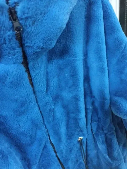 Women Long Oversized Fluffy Faux Fur With Hood Coat