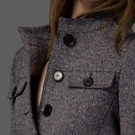Women's Autumn/Winter Slim Coat With Decorative Belt