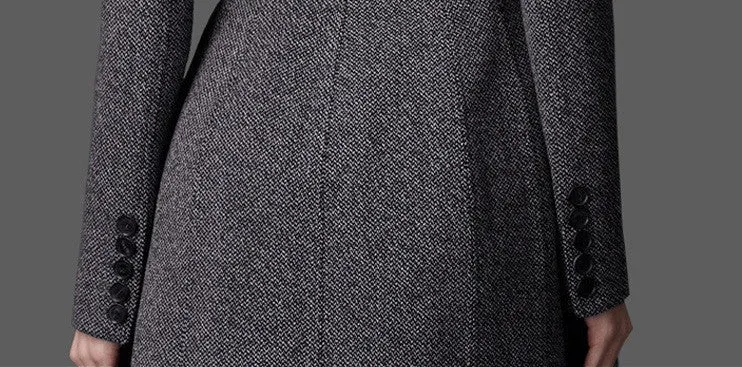Women's Autumn/Winter Slim Coat With Decorative Belt