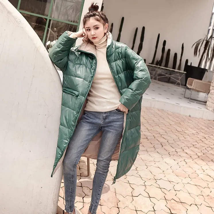 Women's Winter Casual Slim Warm Long Parka With Pockets