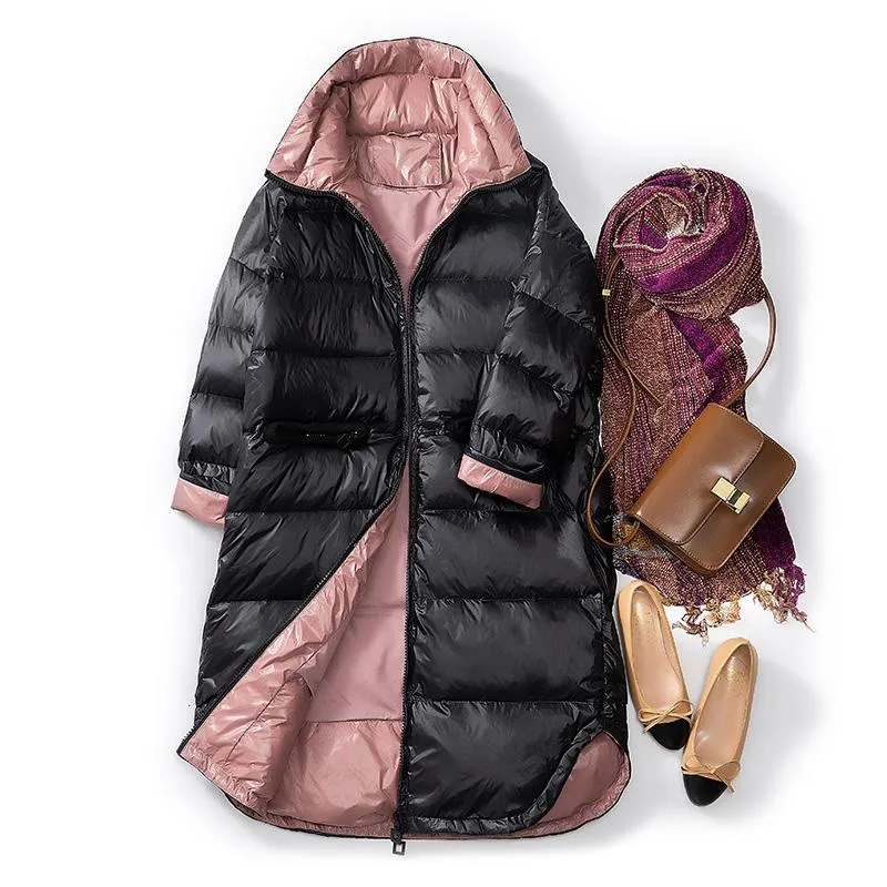 Women's Winter Casual Slim Warm Long Parka With Pockets