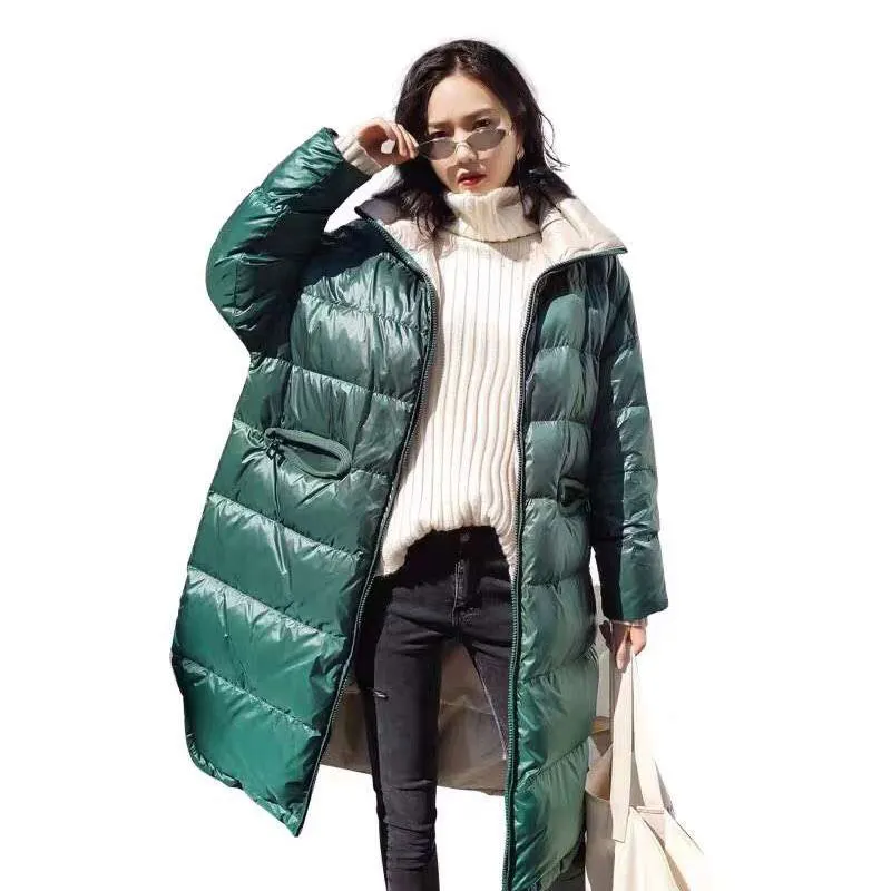 Women's Winter Casual Slim Warm Long Parka With Pockets