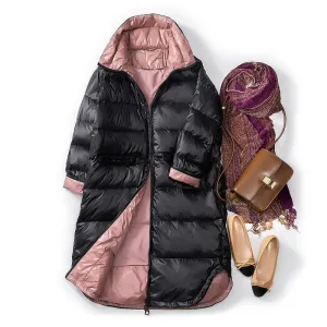 Women's Winter Casual Slim Warm Long Parka With Pockets