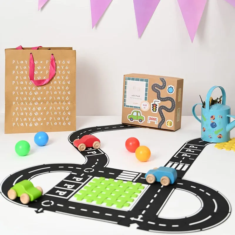 Wooden Wild Tracks & Cars Set | 24 Tracks & 3 Cars