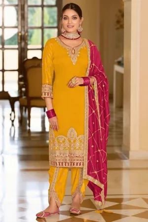 Yellow Color Dhoti Kurti For Haldi Function