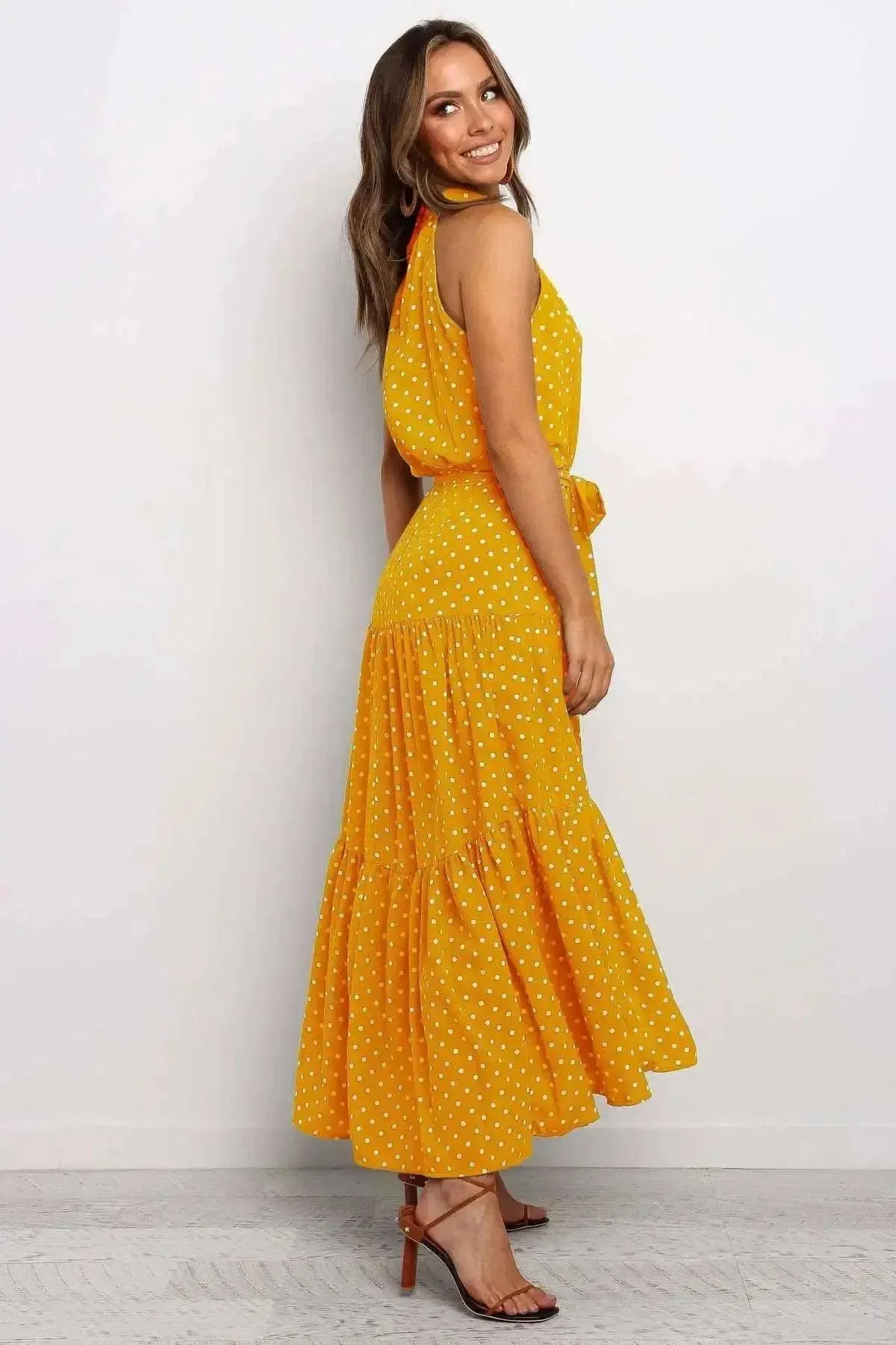 Yellow Polka Dot Dress