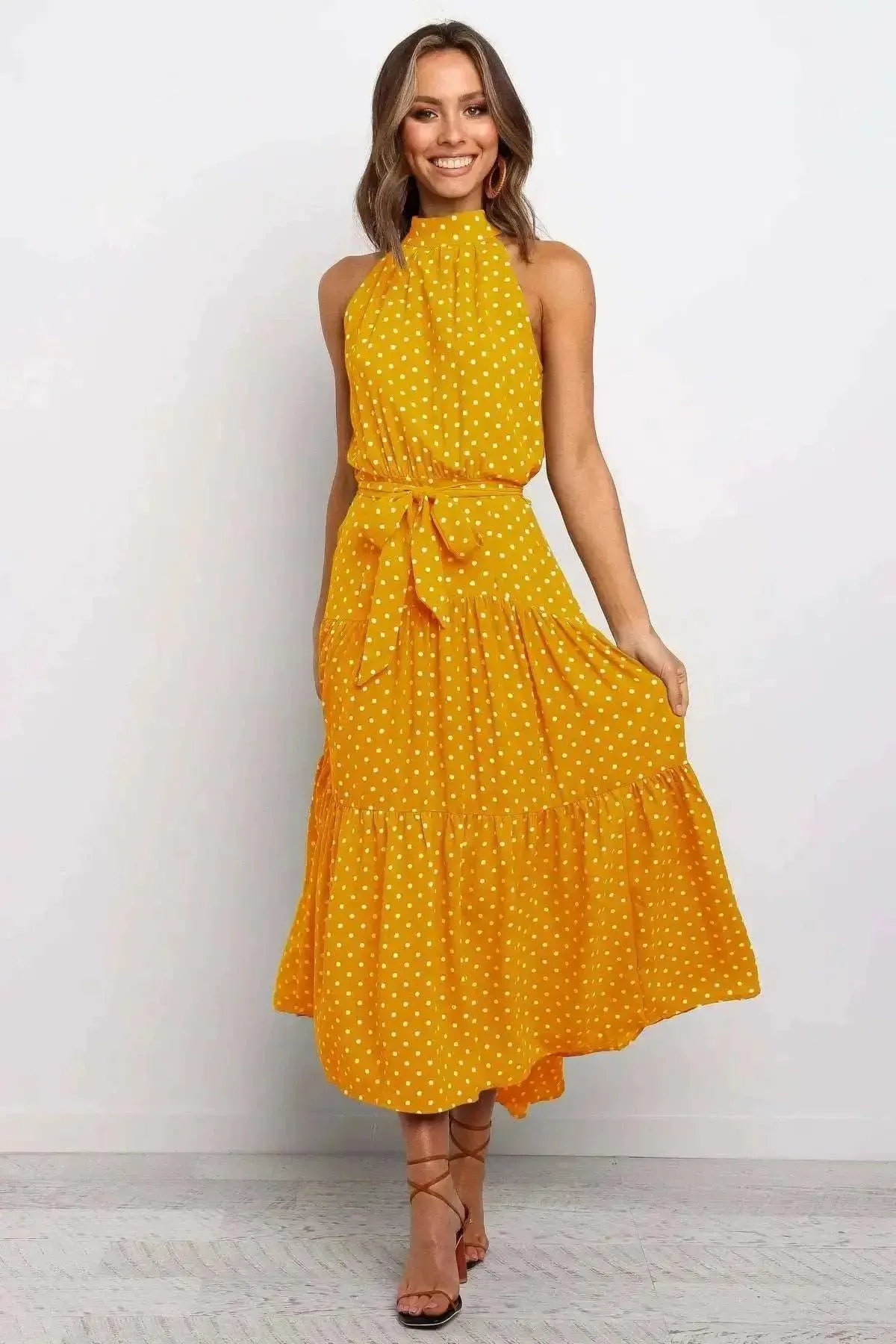 Yellow Polka Dot Dress